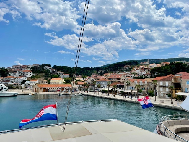Jesla Old Town on the Dalmatian Island of Hvar in Croatia