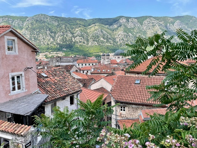 View from Historic Old Town of Kotor, Montenegro