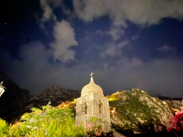 Walls at night in Historic Old Town of Kotor, Montenegro