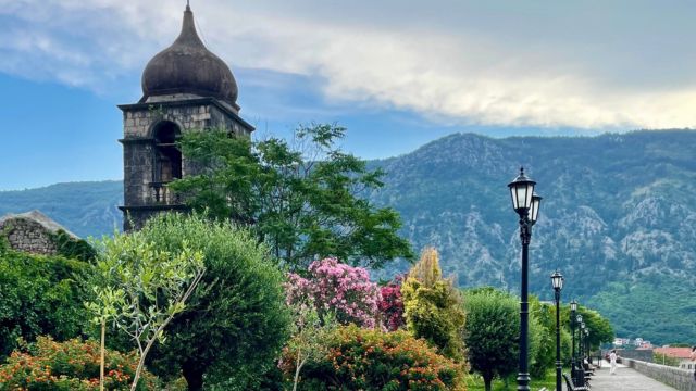 Wall walk in Kotor Montenegro