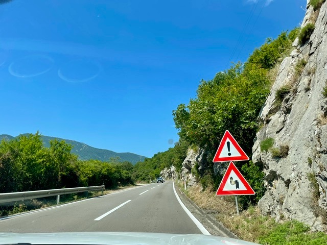 Tight winding coastal roads of Montenegro