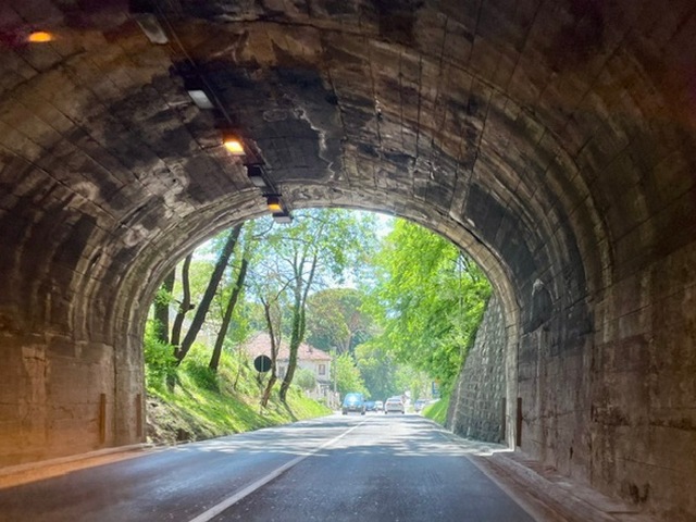 Scenic drive from Croatia to Montenegro