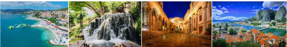 Overview photos of Trogir, Krka and Split in Croatia