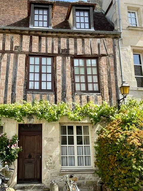 Medieval house in Senlis in France