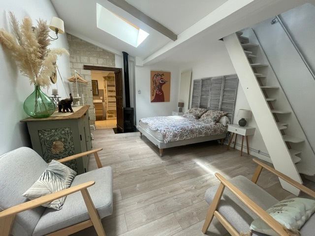 Accommodations in an old stone pub converted to a house rental